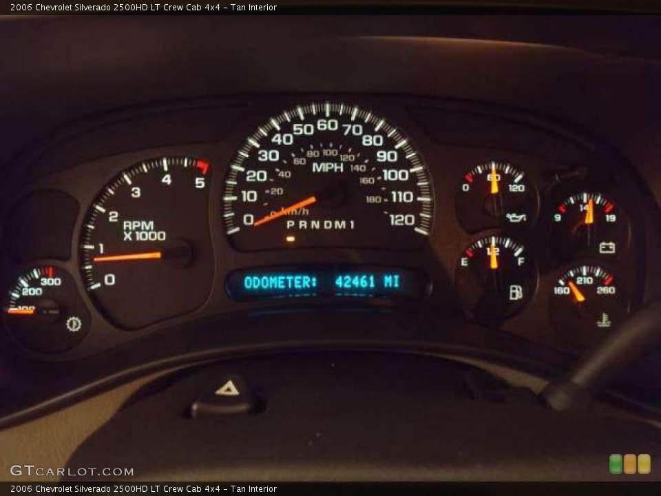 Tan Interior Gauges for the 2006 Chevrolet Silverado 2500HD LT Crew Cab 4x4 #38307799