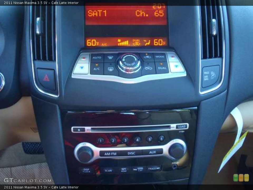 Cafe Latte Interior Controls for the 2011 Nissan Maxima 3.5 SV #38308103