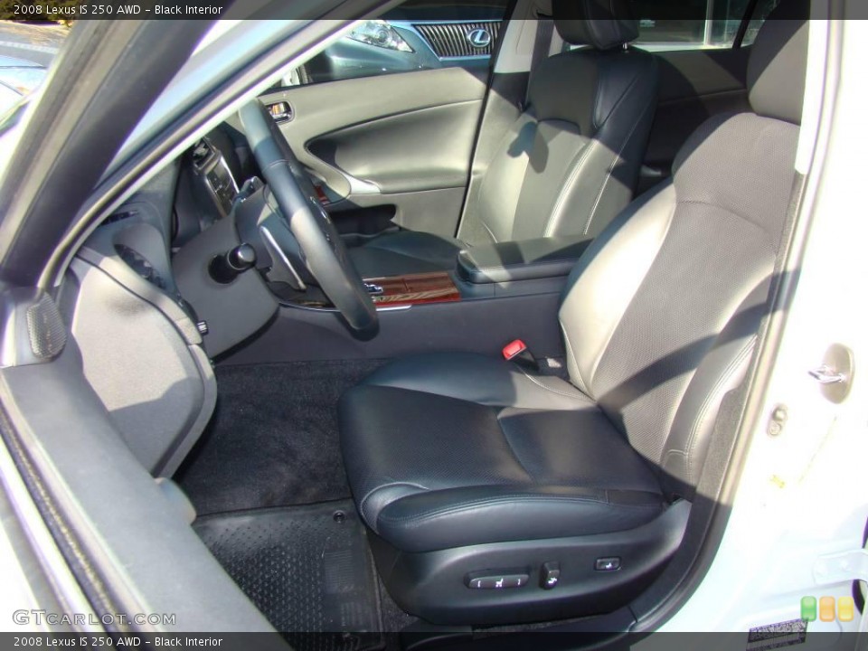 Black Interior Photo for the 2008 Lexus IS 250 AWD #3830837