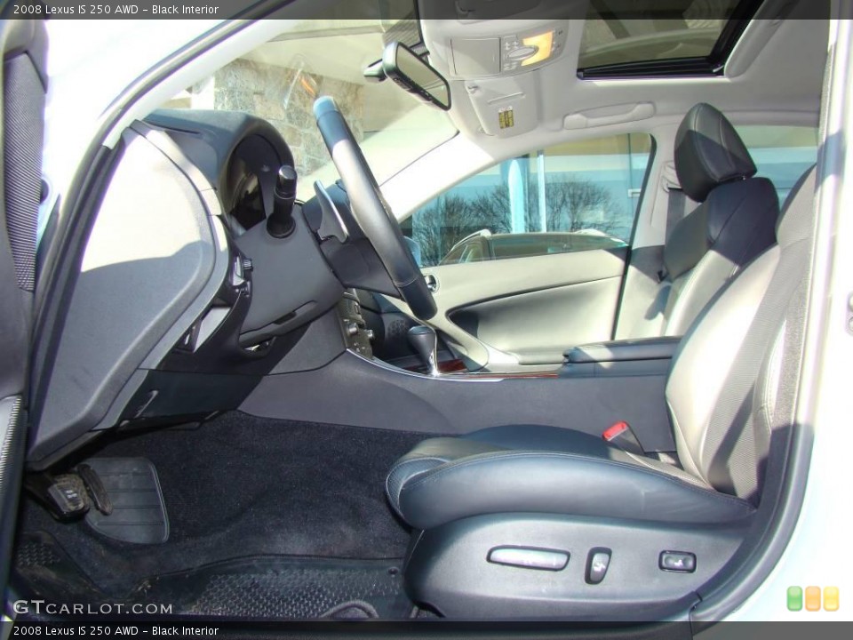 Black Interior Photo for the 2008 Lexus IS 250 AWD #3830842