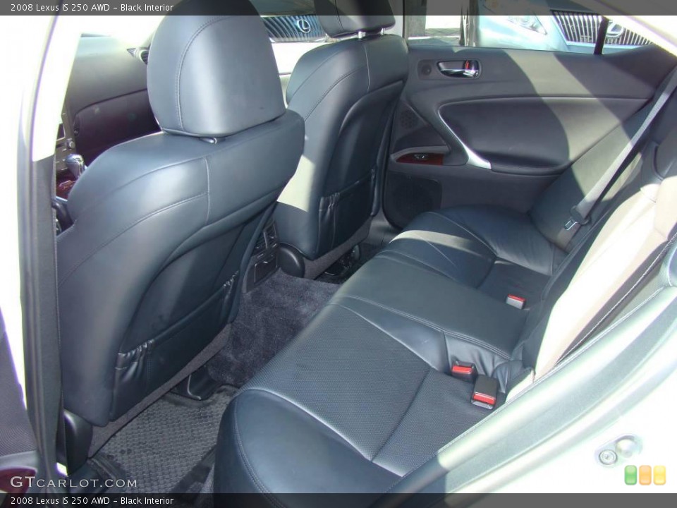 Black Interior Photo for the 2008 Lexus IS 250 AWD #3830867