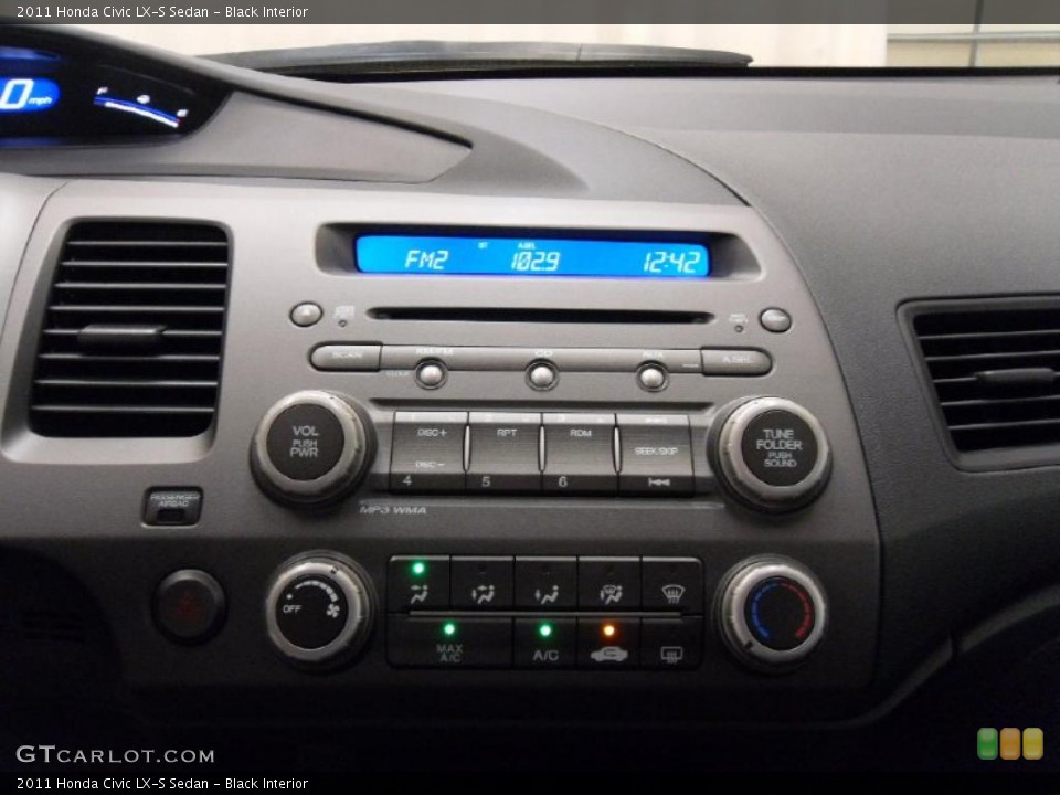 Black Interior Controls for the 2011 Honda Civic LX-S Sedan #38308695