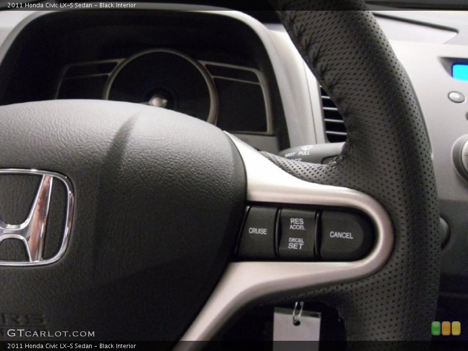 Black Interior Controls for the 2011 Honda Civic LX-S Sedan #38308959
