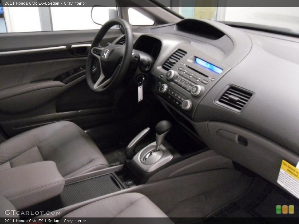 Gray Interior Photo for the 2011 Honda Civic EX-L Sedan #38309347