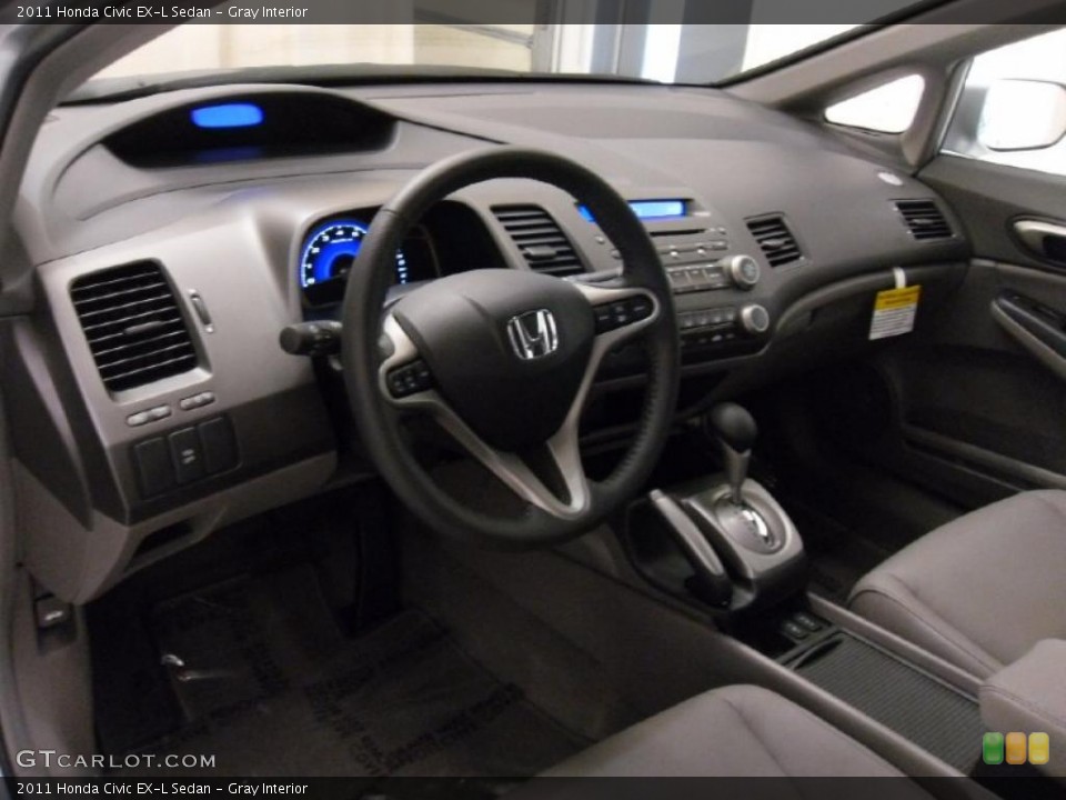 Gray Interior Photo for the 2011 Honda Civic EX-L Sedan #38309455