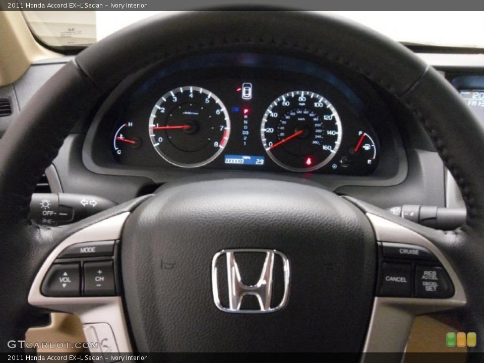 Ivory Interior Gauges for the 2011 Honda Accord EX-L Sedan #38310635