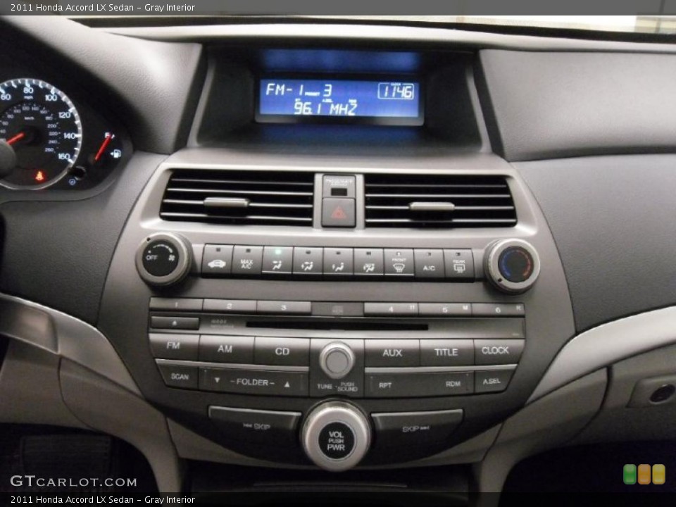 Gray Interior Controls for the 2011 Honda Accord LX Sedan #38311187