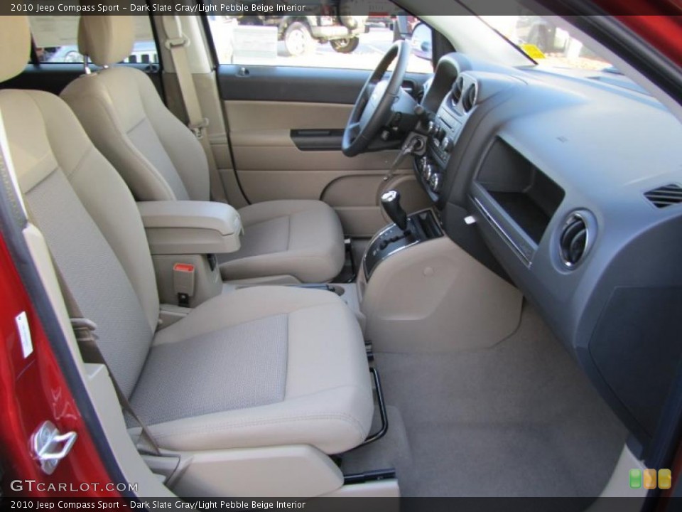 Dark Slate Gray/Light Pebble Beige Interior Photo for the 2010 Jeep Compass Sport #38311911