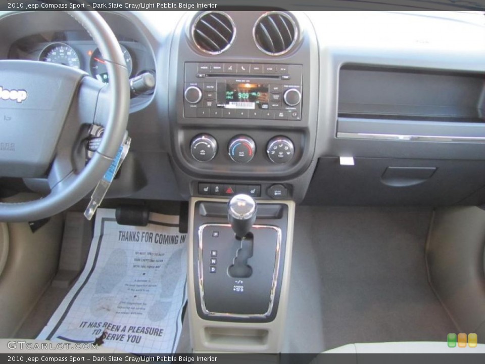 Dark Slate Gray/Light Pebble Beige Interior Transmission for the 2010 Jeep Compass Sport #38311927