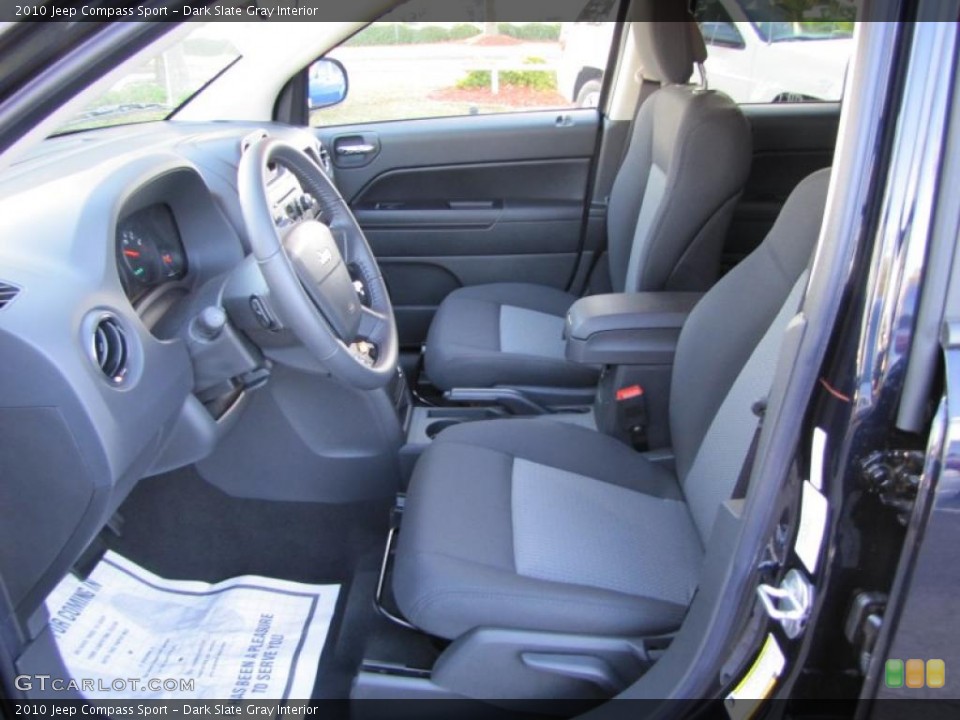Dark Slate Gray Interior Photo for the 2010 Jeep Compass Sport #38312111