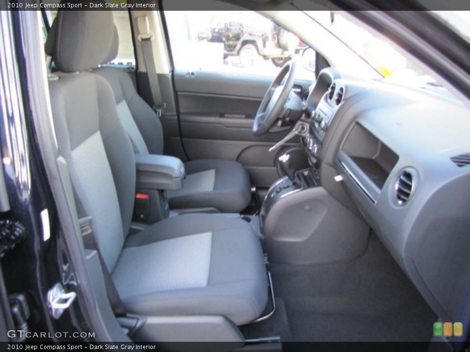 Dark Slate Gray Interior Photo for the 2010 Jeep Compass Sport #38312151