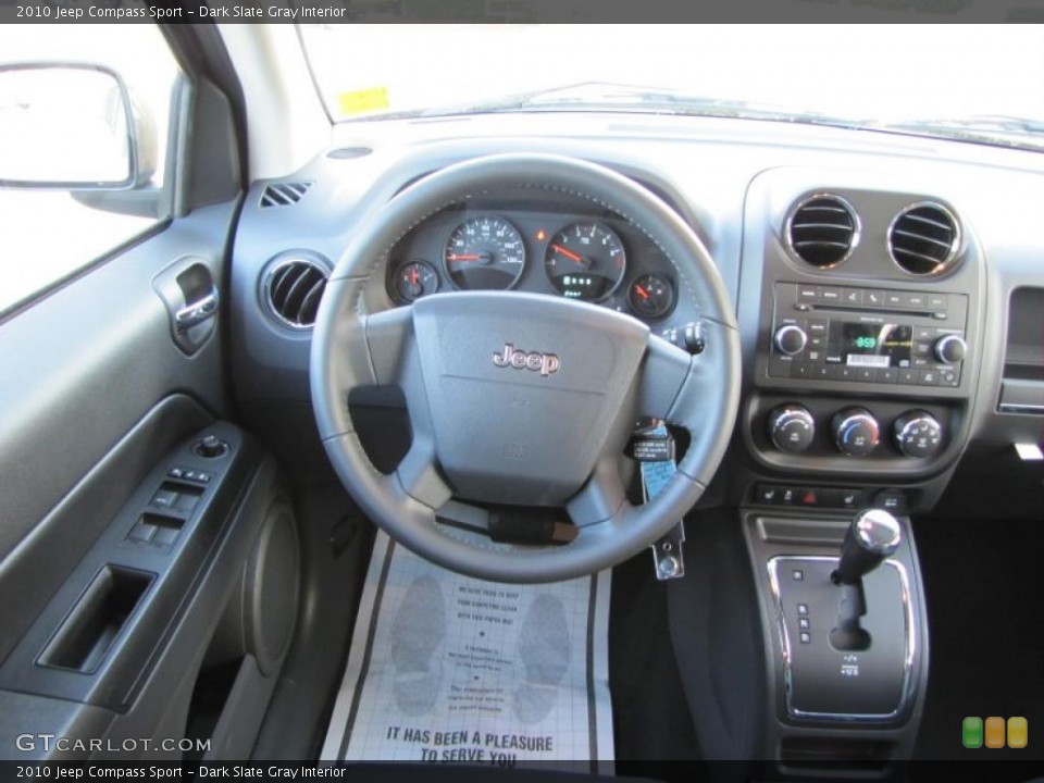 Dark Slate Gray Interior Steering Wheel for the 2010 Jeep Compass Sport #38312183