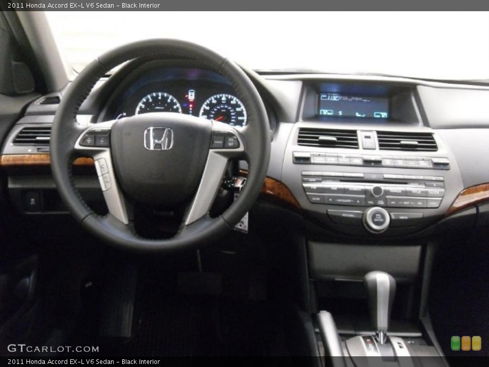 Black Interior Dashboard for the 2011 Honda Accord EX-L V6 Sedan #38312695