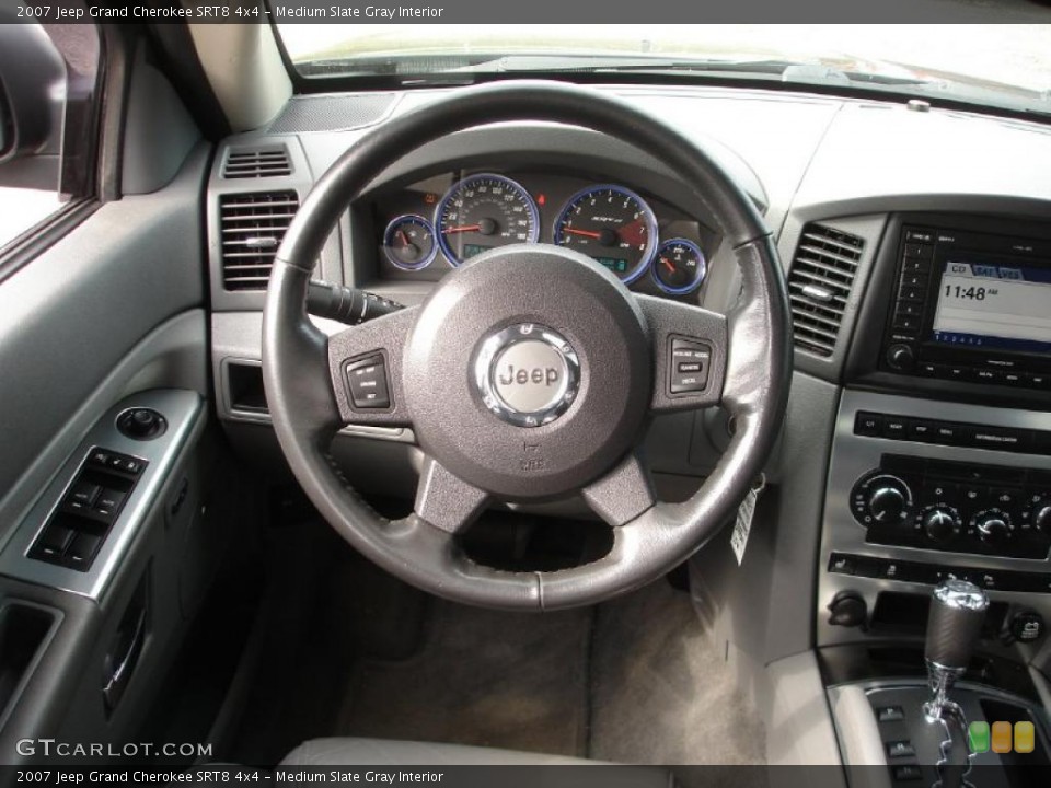 Medium Slate Gray Interior Steering Wheel for the 2007 Jeep Grand Cherokee SRT8 4x4 #38313375
