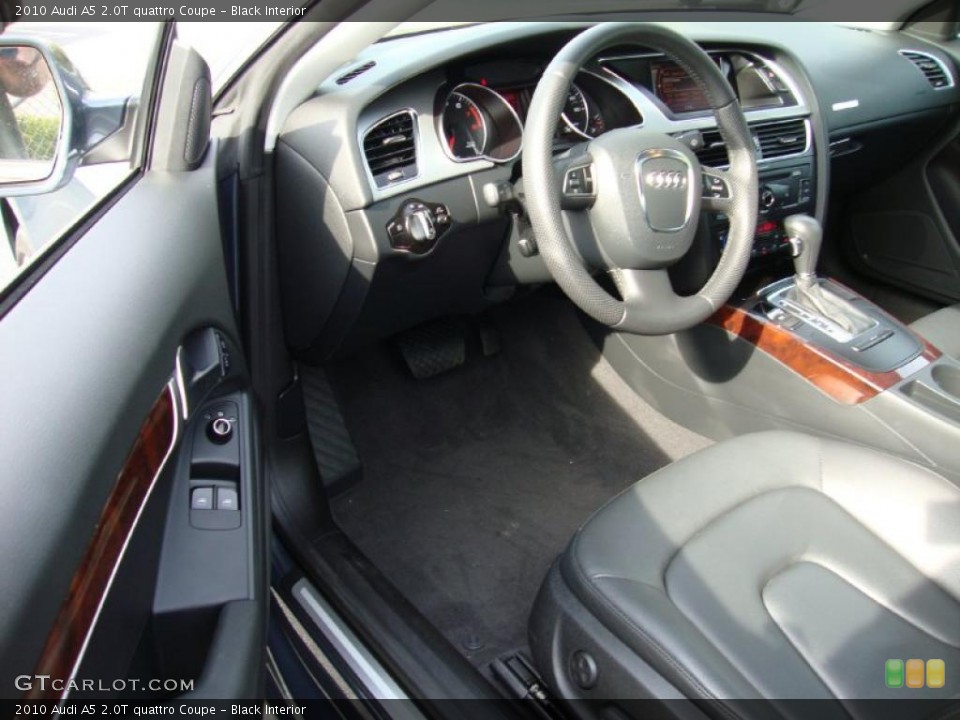 Black Interior Photo for the 2010 Audi A5 2.0T quattro Coupe #38313643