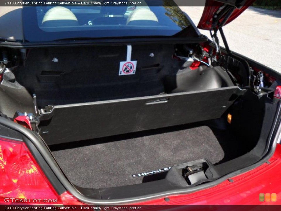 Dark Khaki/Light Graystone Interior Trunk for the 2010 Chrysler Sebring Touring Convertible #38315095