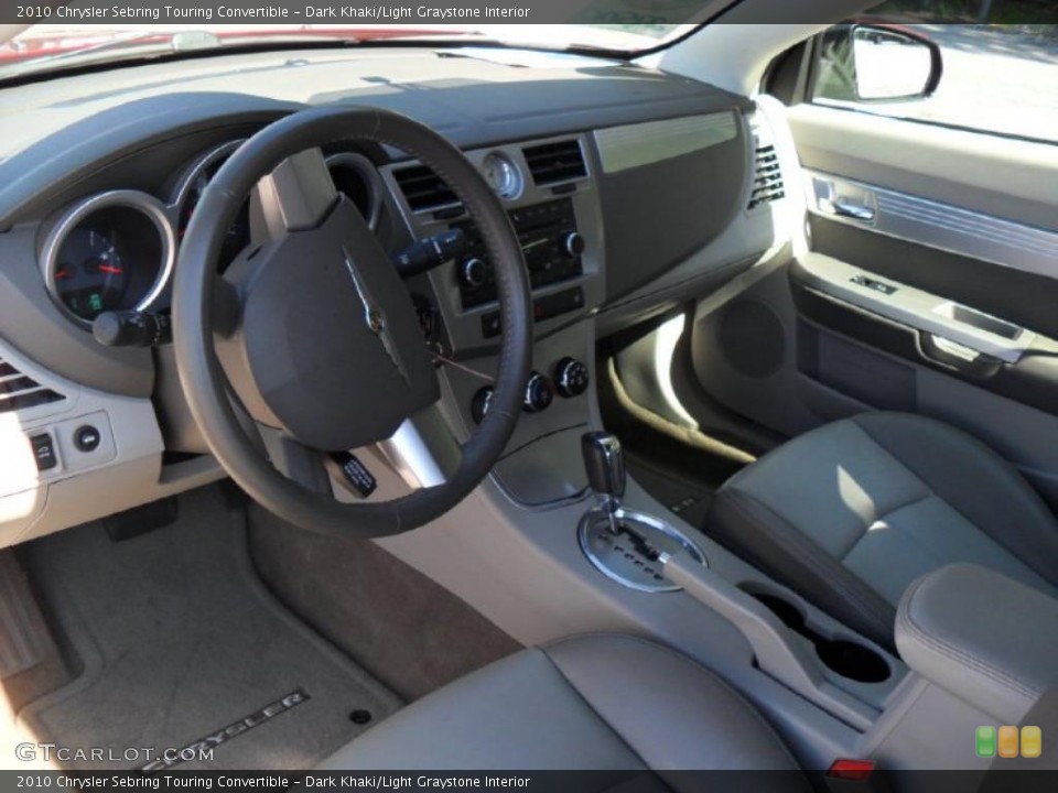 Dark Khaki/Light Graystone Interior Photo for the 2010 Chrysler Sebring Touring Convertible #38315239