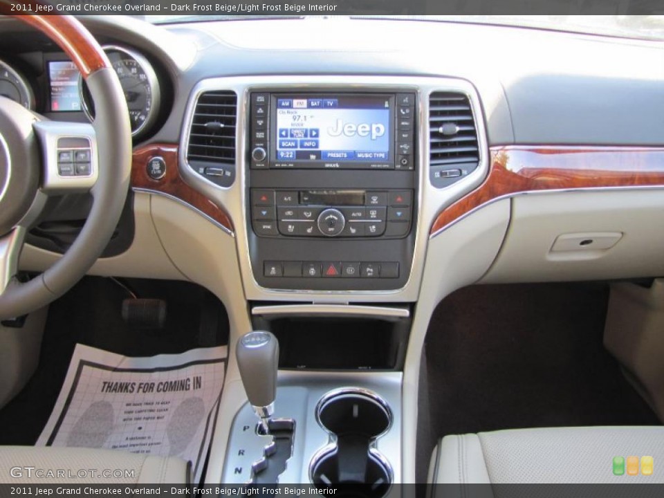 Dark Frost Beige/Light Frost Beige Interior Navigation for the 2011 Jeep Grand Cherokee Overland #38315911