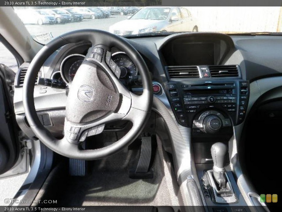 Ebony Interior Dashboard for the 2010 Acura TL 3.5 Technology #38316103
