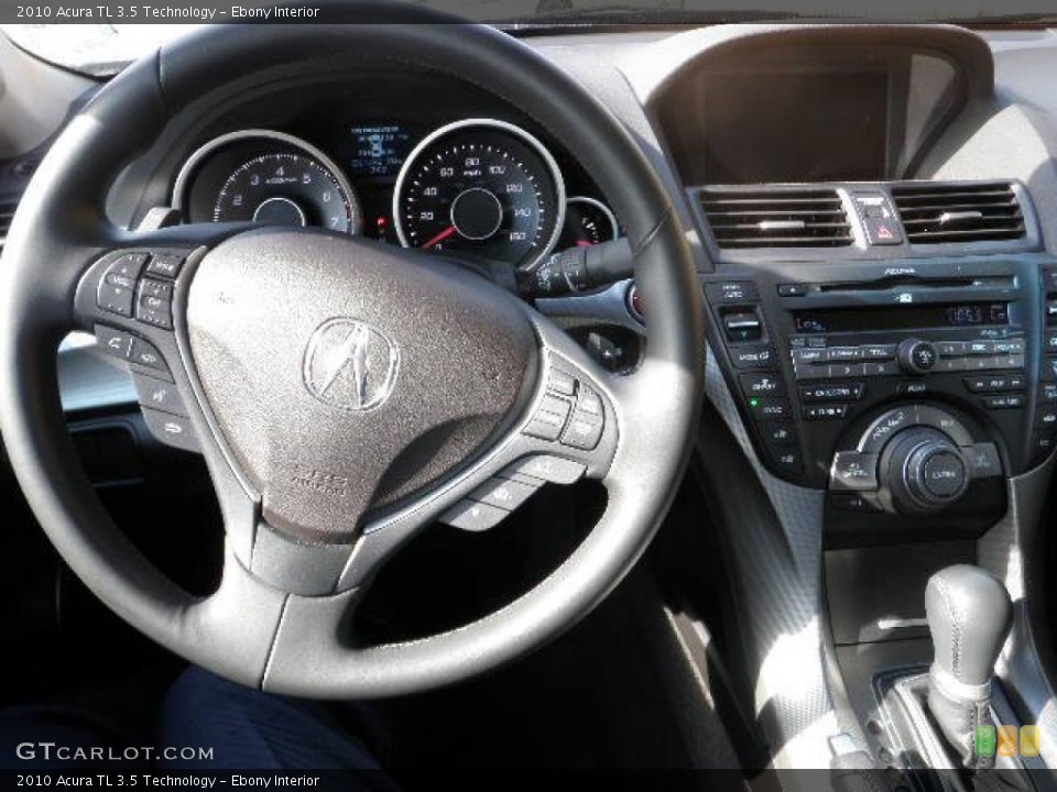 Ebony Interior Steering Wheel for the 2010 Acura TL 3.5 Technology #38316223