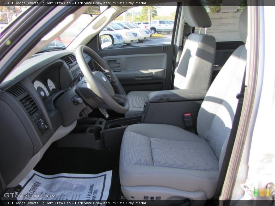 Dark Slate Gray/Medium Slate Gray Interior Photo for the 2011 Dodge Dakota Big Horn Crew Cab #38316475