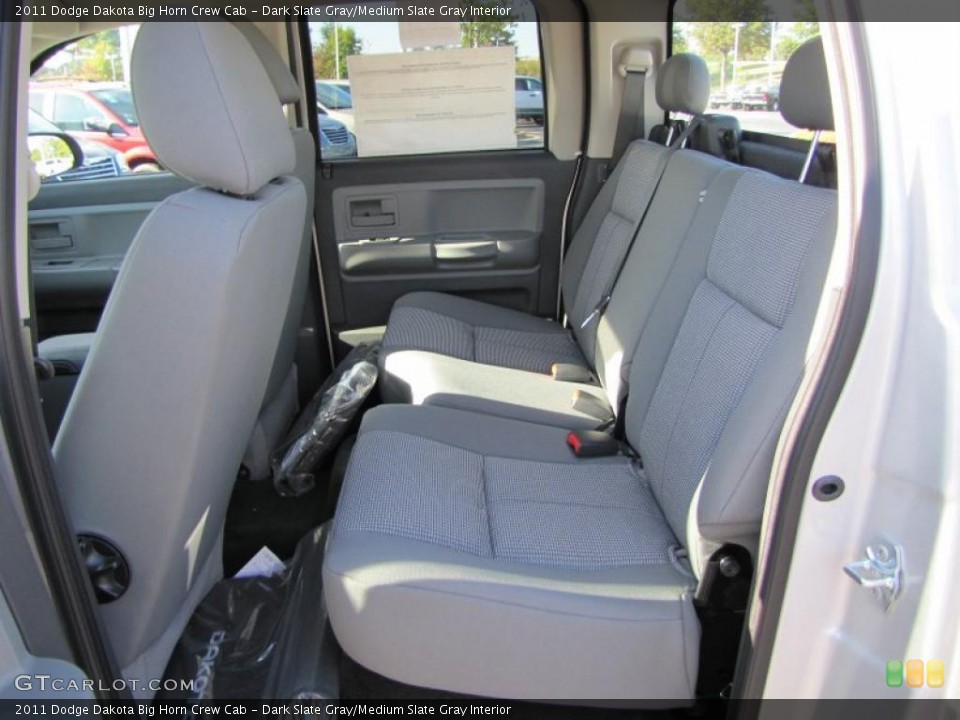 Dark Slate Gray/Medium Slate Gray Interior Photo for the 2011 Dodge Dakota Big Horn Crew Cab #38316487