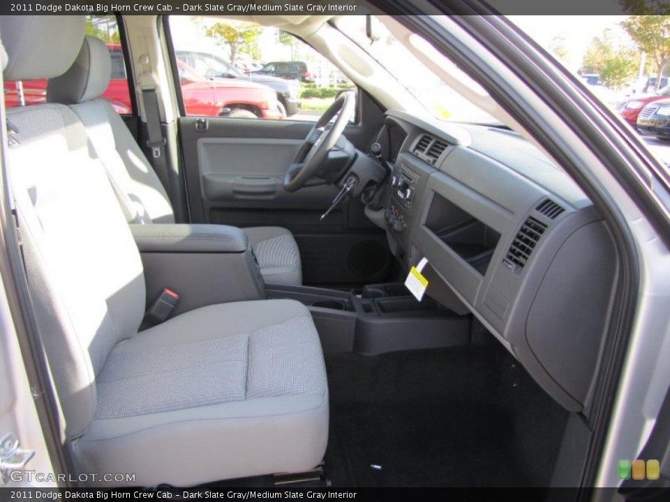 Dark Slate Gray/Medium Slate Gray Interior Photo for the 2011 Dodge Dakota Big Horn Crew Cab #38316515