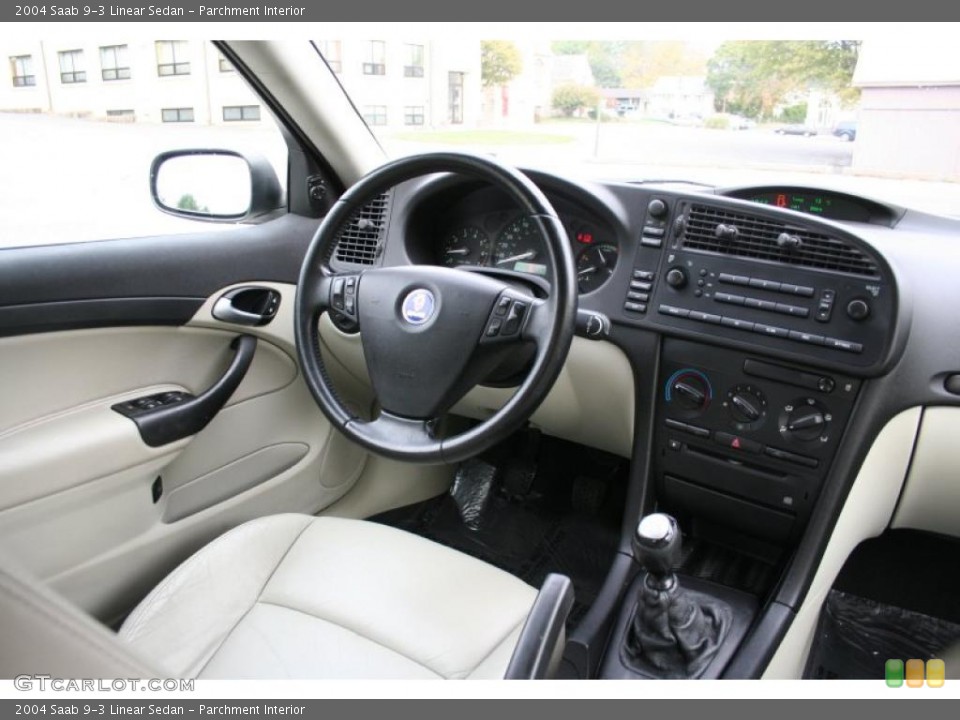 Parchment Interior Controls for the 2004 Saab 9-3 Linear Sedan #38318743