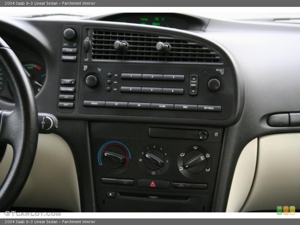 Parchment Interior Controls for the 2004 Saab 9-3 Linear Sedan #38318759