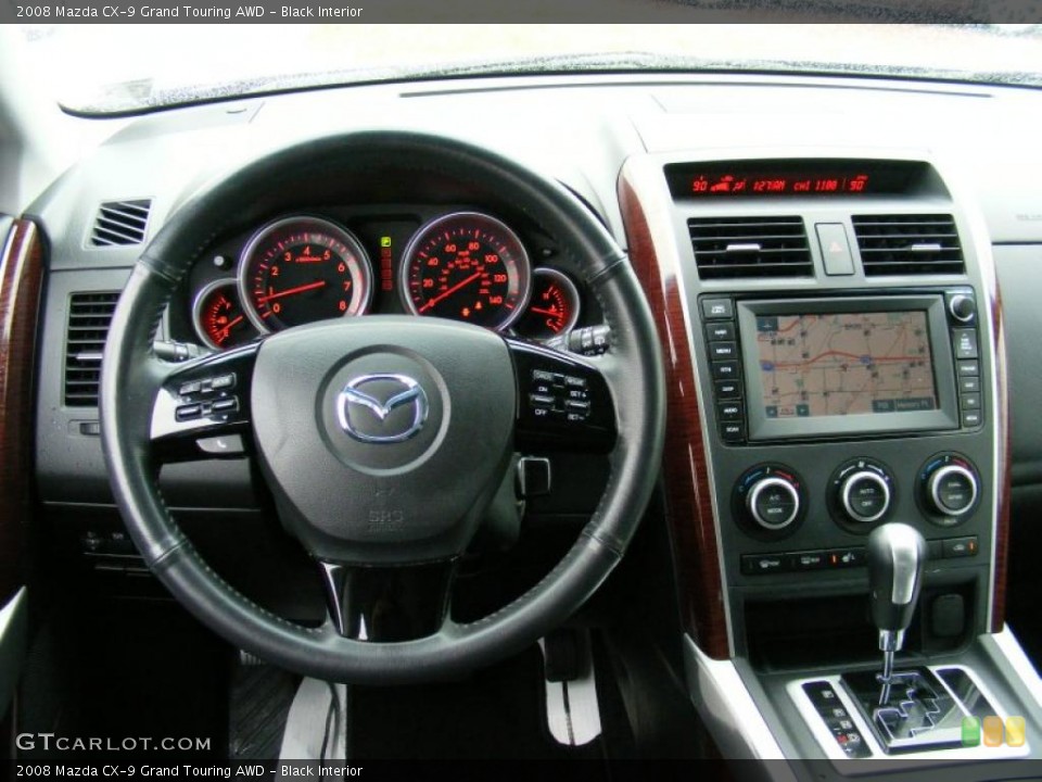 Black Interior Dashboard for the 2008 Mazda CX-9 Grand Touring AWD #38319115