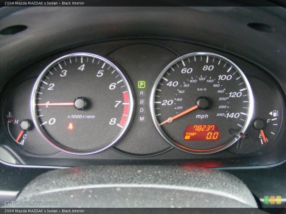 Black Interior Gauges for the 2004 Mazda MAZDA6 s Sedan #38319651