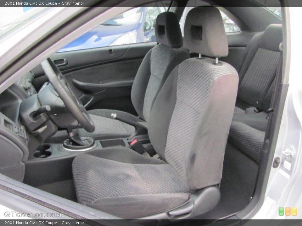 Gray Interior Photo for the 2001 Honda Civic DX Coupe #38320039