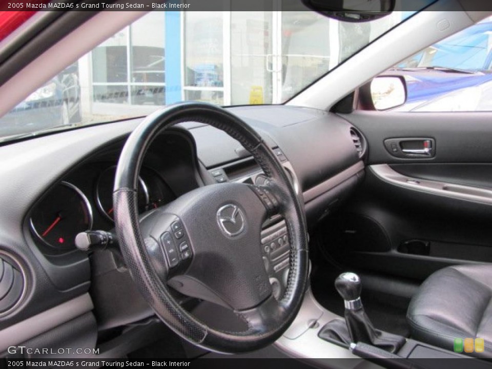 Black Interior Photo for the 2005 Mazda MAZDA6 s Grand Touring Sedan #38320275