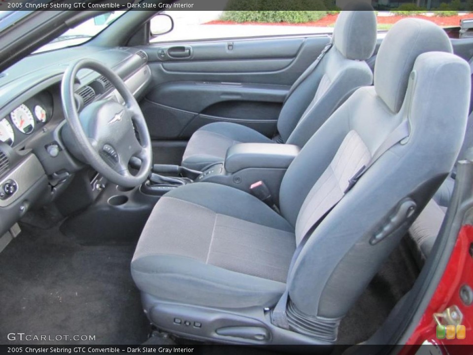 Dark Slate Gray Interior Photo for the 2005 Chrysler Sebring GTC Convertible #38321095