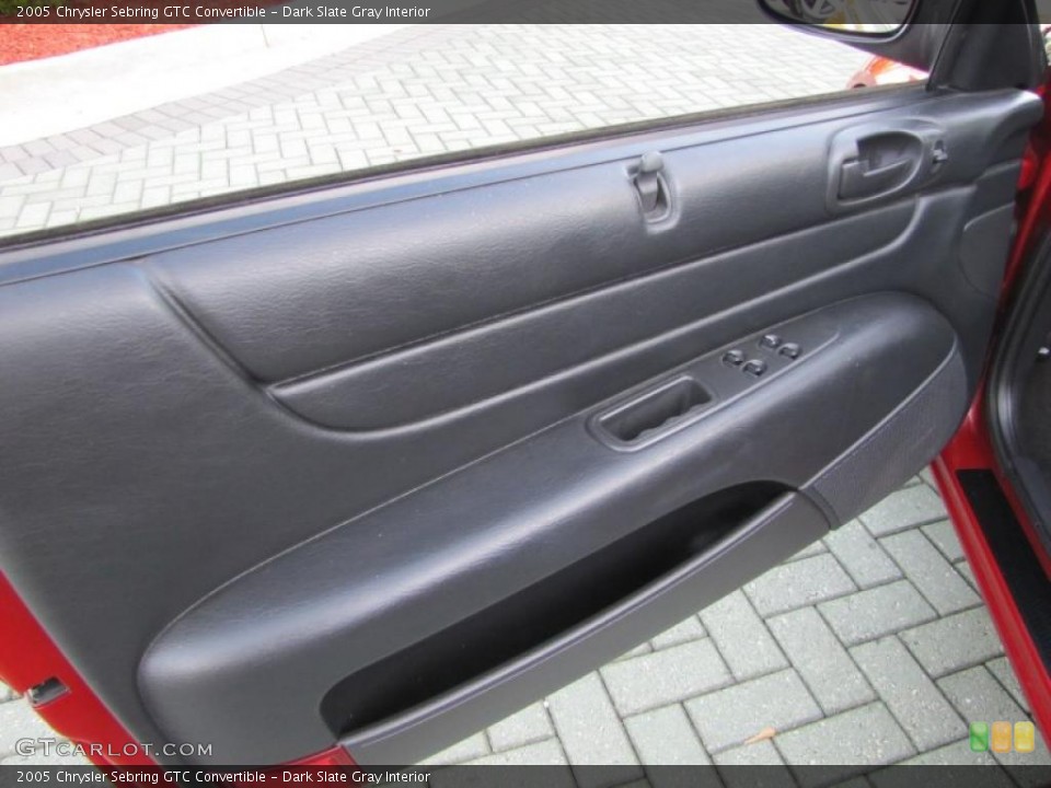 Dark Slate Gray Interior Photo for the 2005 Chrysler Sebring GTC Convertible #38321111
