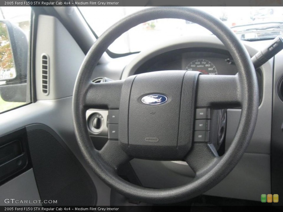 Medium Flint Grey Interior Steering Wheel for the 2005 Ford F150 STX Regular Cab 4x4 #38321839