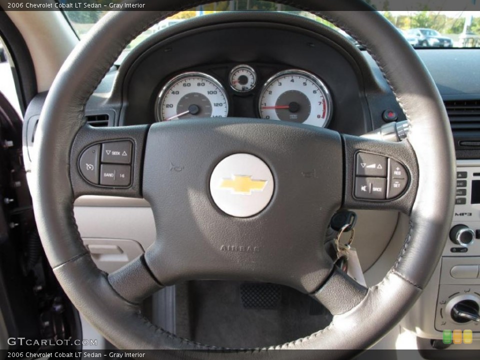 Gray Interior Steering Wheel for the 2006 Chevrolet Cobalt LT Sedan #38322879