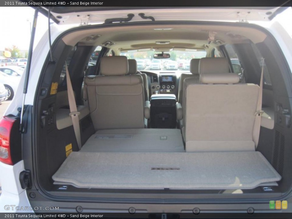 Sand Beige Interior Trunk for the 2011 Toyota Sequoia Limited 4WD #38325112