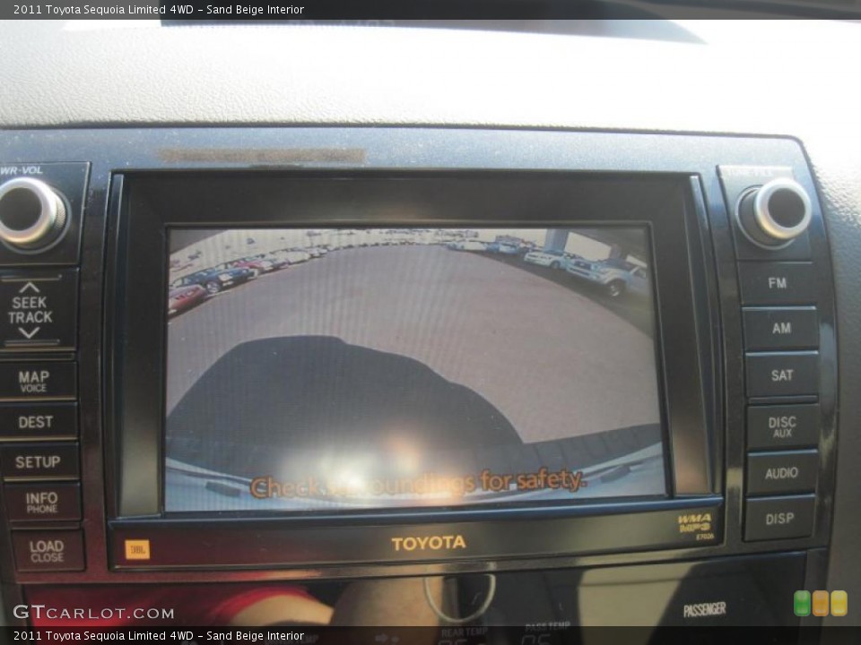 Sand Beige Interior Navigation for the 2011 Toyota Sequoia Limited 4WD #38325140