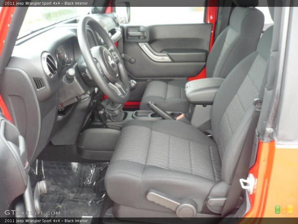 Black Interior Photo for the 2011 Jeep Wrangler Sport 4x4 #38329715