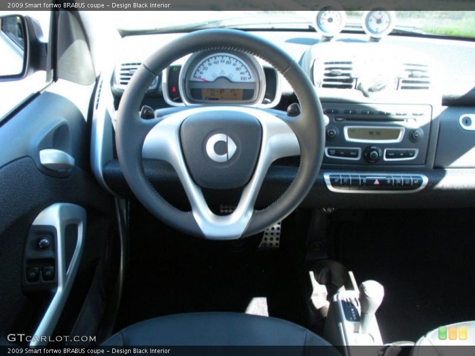 Design Black Interior Steering Wheel for the 2009 Smart fortwo BRABUS coupe #38330039