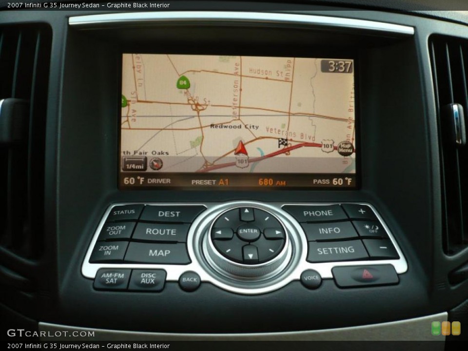 Graphite Black Interior Navigation for the 2007 Infiniti G 35 Journey Sedan #38330559