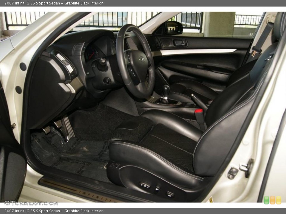 Graphite Black Interior Photo for the 2007 Infiniti G 35 S Sport Sedan #38330755