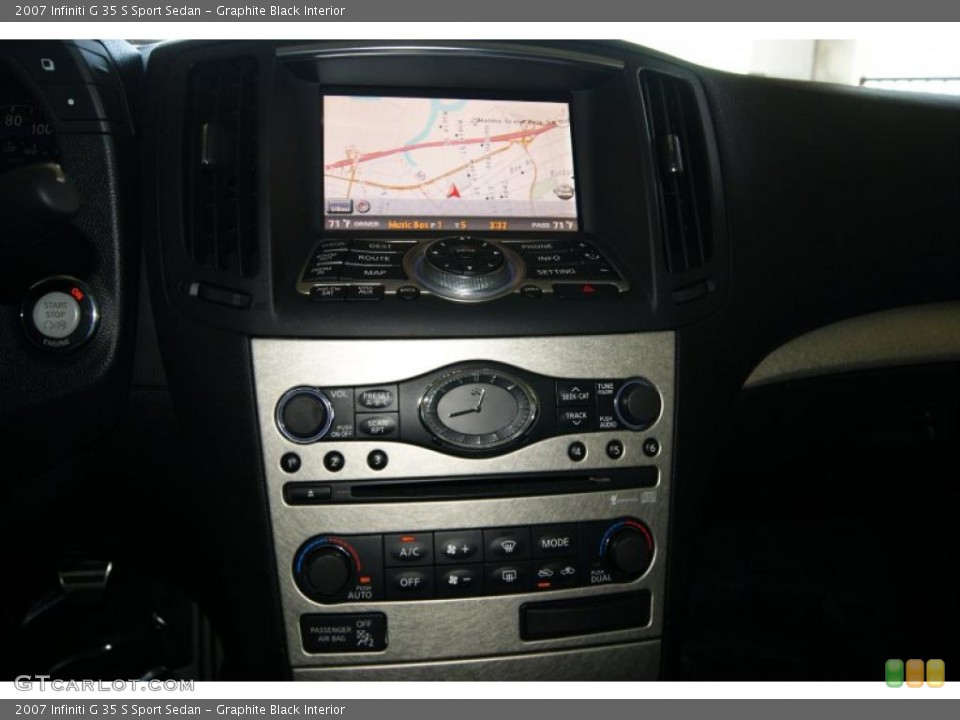 Graphite Black Interior Navigation for the 2007 Infiniti G 35 S Sport Sedan #38330863