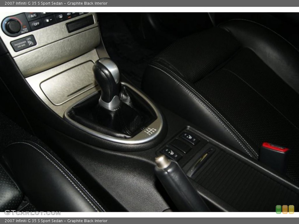Graphite Black Interior Transmission for the 2007 Infiniti G 35 S Sport Sedan #38330875