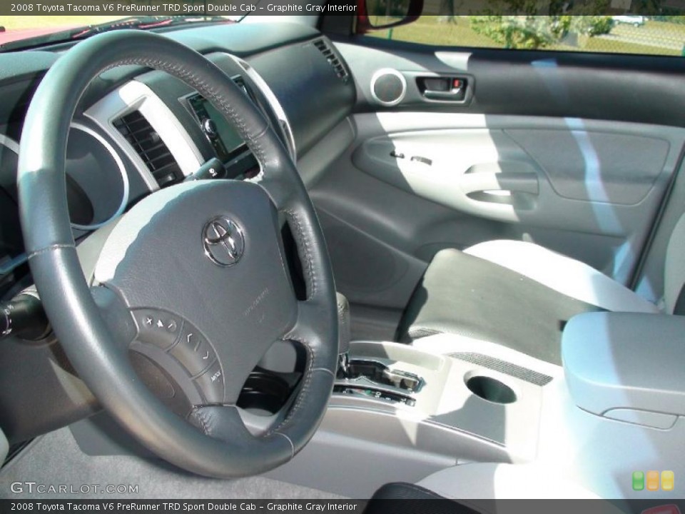 Graphite Gray Interior Photo for the 2008 Toyota Tacoma V6 PreRunner TRD Sport Double Cab #38330987