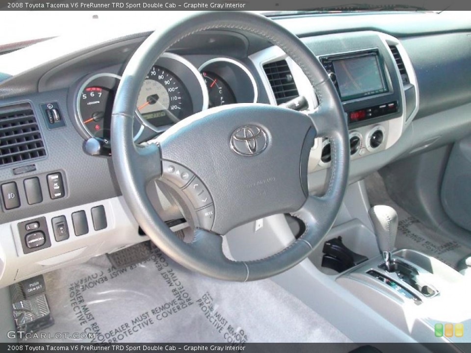 Graphite Gray Interior Photo for the 2008 Toyota Tacoma V6 PreRunner TRD Sport Double Cab #38331007