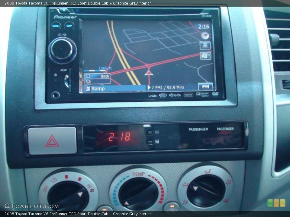 Graphite Gray Interior Navigation for the 2008 Toyota Tacoma V6 PreRunner TRD Sport Double Cab #38331167