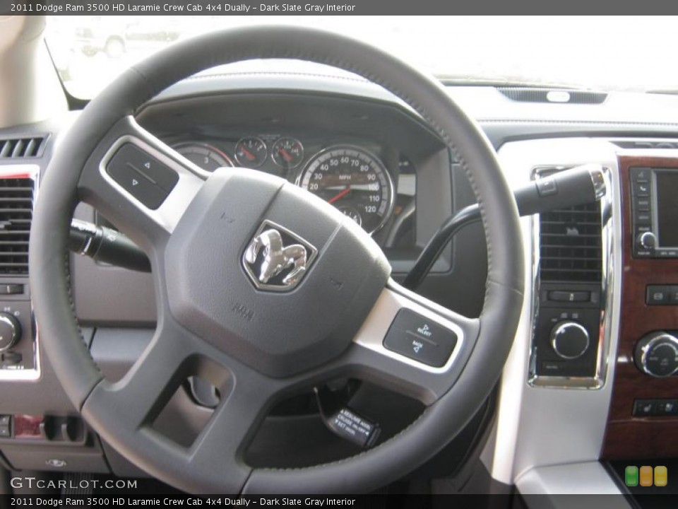 Dark Slate Gray Interior Steering Wheel for the 2011 Dodge Ram 3500 HD Laramie Crew Cab 4x4 Dually #38331223