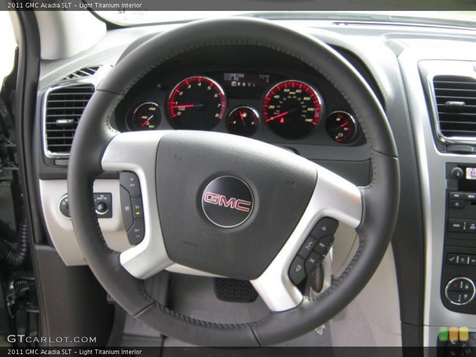 Light Titanium Interior Steering Wheel for the 2011 GMC Acadia SLT #38331995